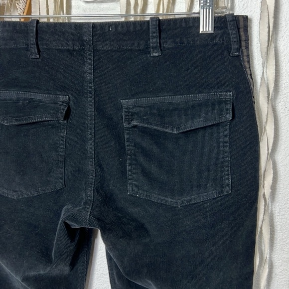 Nili Lotan Deep Gray Patch Pocket Corduroy Pants Size 4 - Picture 8 of 16